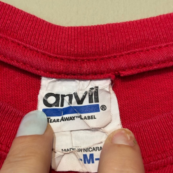 ANVIL Vintage Nirvana Paint Splatter Sunglasses Cotton T-Shirt, Unisex - Picture 3 of 7